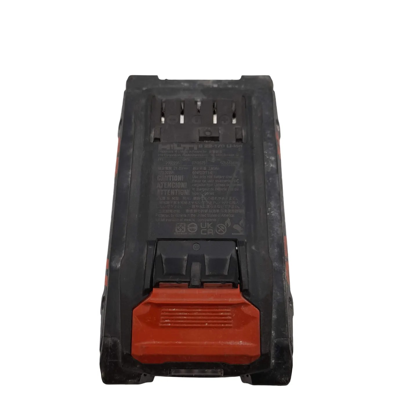 HILTI B 22-170 Li-ion Battery 8.0 Ah 22v (WL)