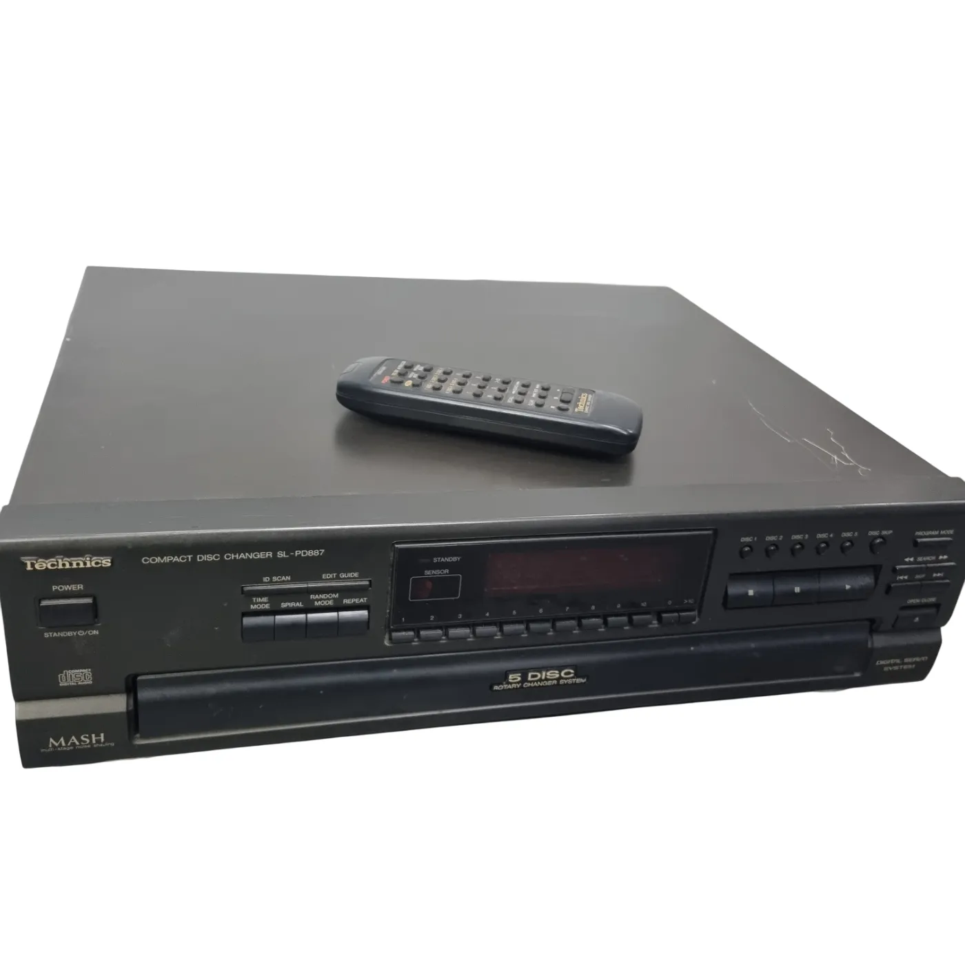 Technics Compact Disc Changer S-PD887 + Remote (WR 1325414)