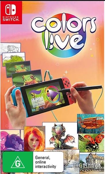 Nintendo Switch Colors Live, Good Condition, With Case NO PEN