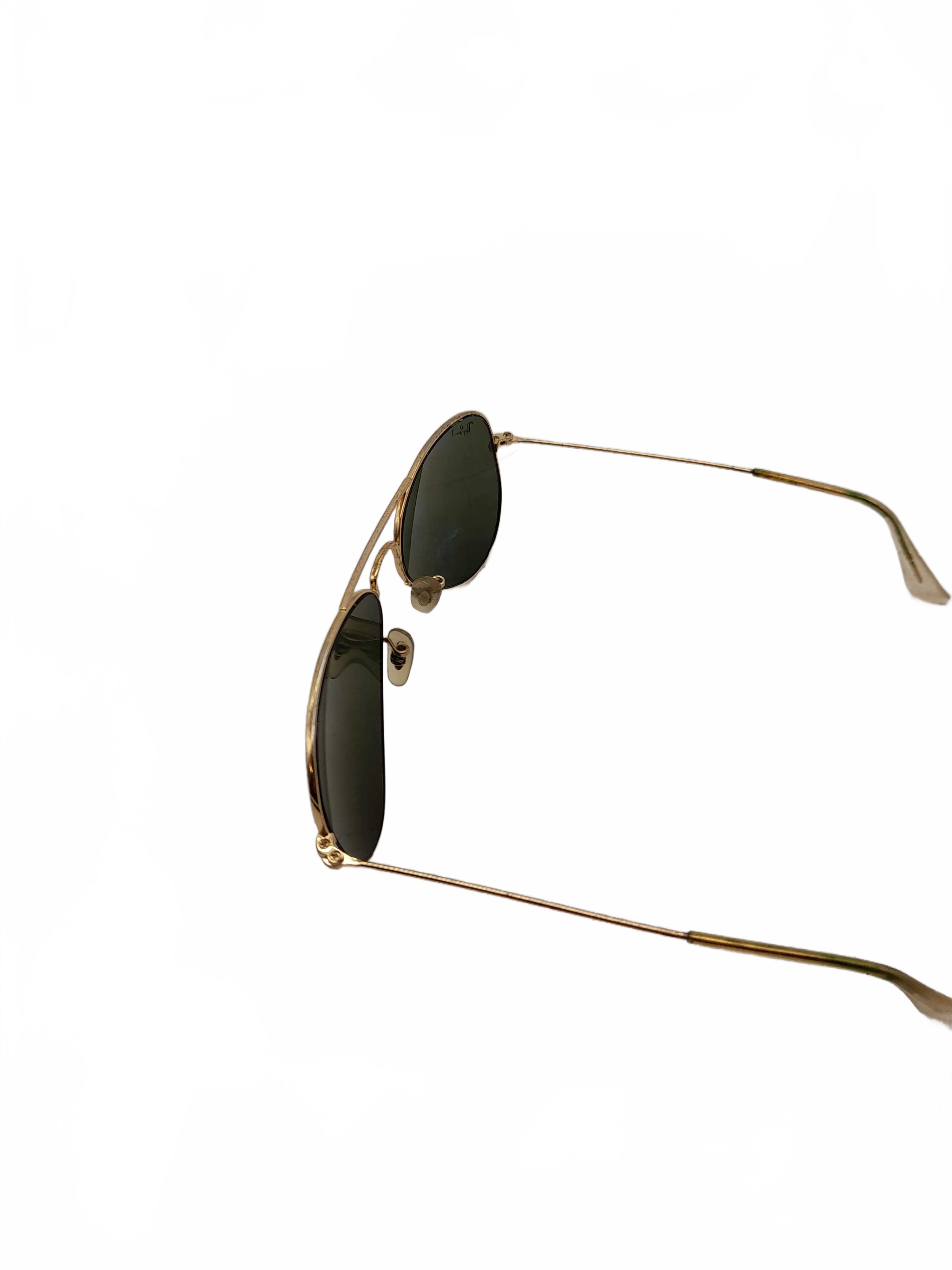 Ray Ban Polarized Sunglasses Gold In Good Condition (WL1432577)