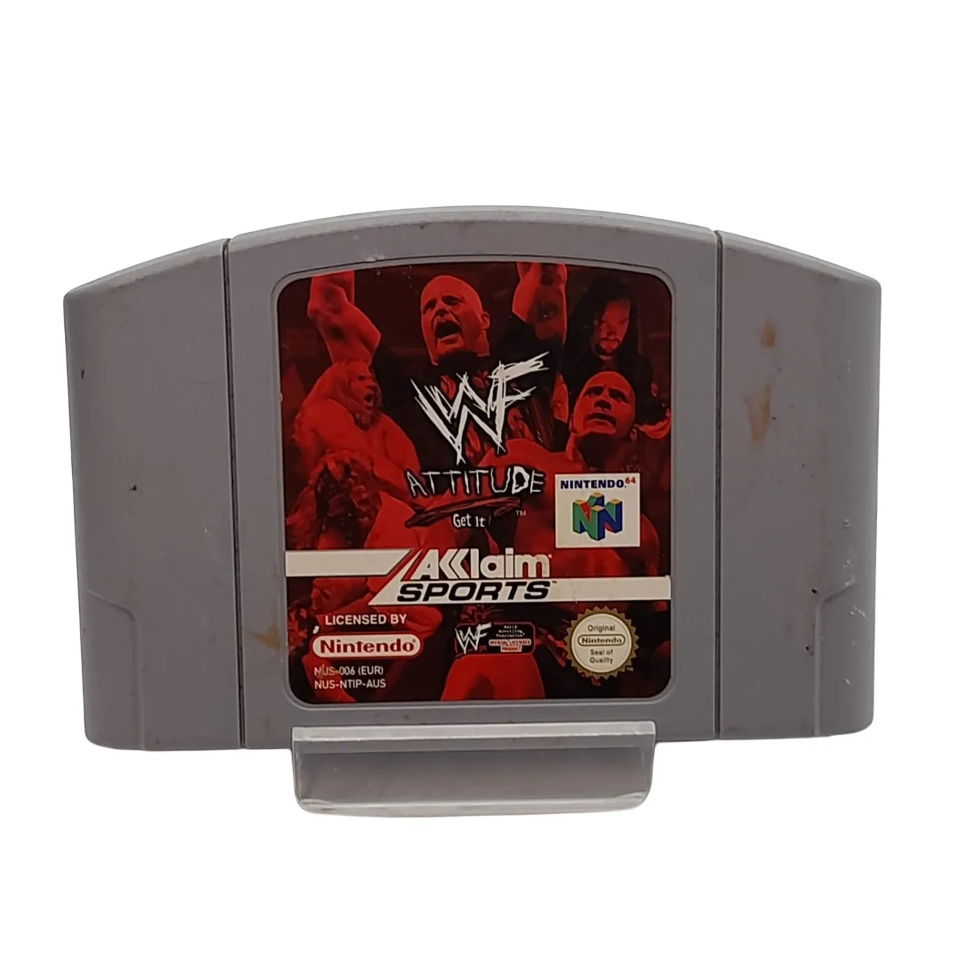 WWF Attitude Nintendo 64 Game Cartridge WF Attitude (WL 1418556)