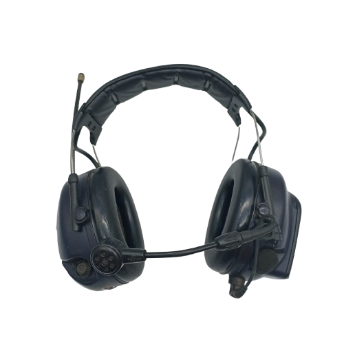 3M UU010265963 (MT73H7A4310WS6AZ) PELTOR 2-Way Class 5 LiteCom Plus Headband Earmuffs, Dark Blue, USED Condition, With Manual, Hygiene Kit, Li-Ion Battery, Mic Protector, USB Cable, USB Wall Adaptor (WR)