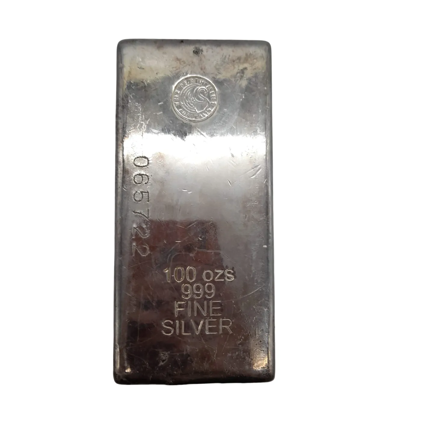 The Perth Mint Bullion Bar 100 oz 999 Fine Silver (WL 1378596)