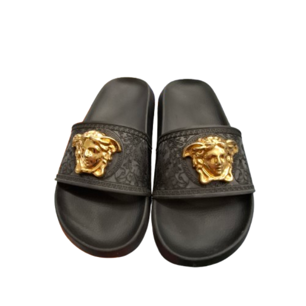 Versace Palazzo Rubber Slide Black (JN)