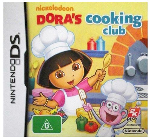 Nintendo DS Dora’s Cooking Club, Very Good Condition, With Case + Manual