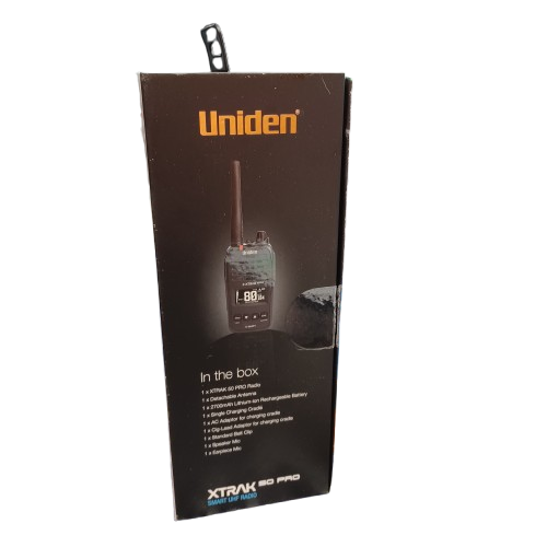 Uniden 5W Waterproof Smart UHF Radio XTRAK50 Pro Black (LE)