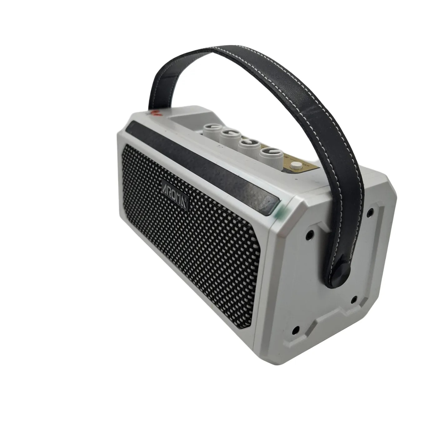 Aroma TG-08A Guitar Amplifier Silver In Box With Guitar Lead (WR 1416220)