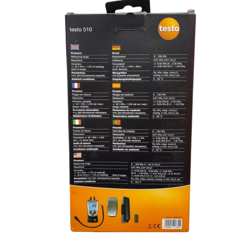 Testo 510 Differential Pressure Instrument Black Model 510 (MR)