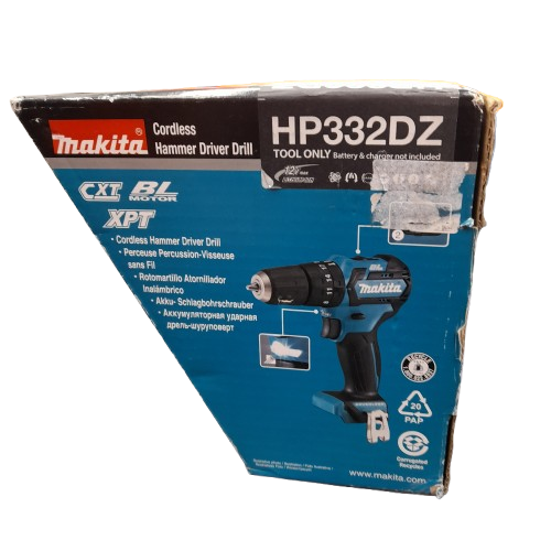 Makita HP332DZ 12V Max Li-ion CXT Cordless Brushless Hammer Driver Drill New In Box