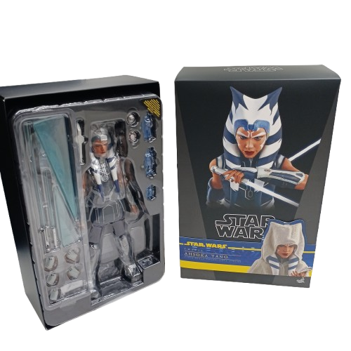 Hot Toys Star Wars TMS021 1/6th Scale Ahsoka Tano Collectible Figure, Like New In Box, With Brown Out Box (NA 1383197)