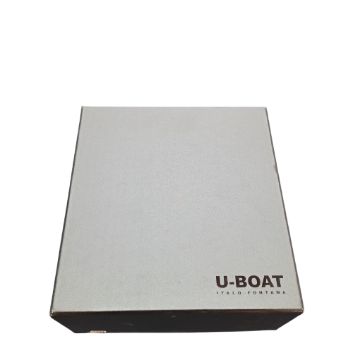Mens Black U-Boat Watch 7337 With Box + Dust Cover And Books – Pre Owned Very Good Condition (CP)