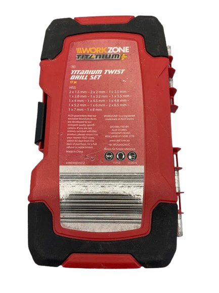 Work Zone Titanium Twist Drill Bits 16 PC (NG)