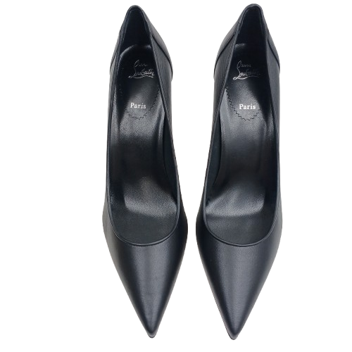 Ladies Christian Louboutin Sporty Kate 85 Pump, Black, Size 39.5, Nappa Leather, EXCELLENT CONDITION NO WEAR TO SOLE, With Box No Receipts (NA)