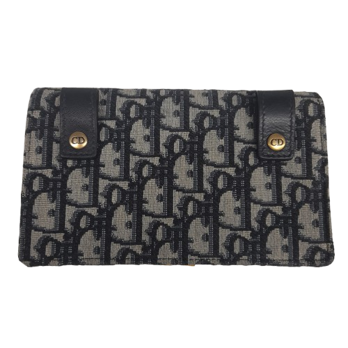 Christian Dior Oblique Saddle Belt Clutch Bag Blue (MR)