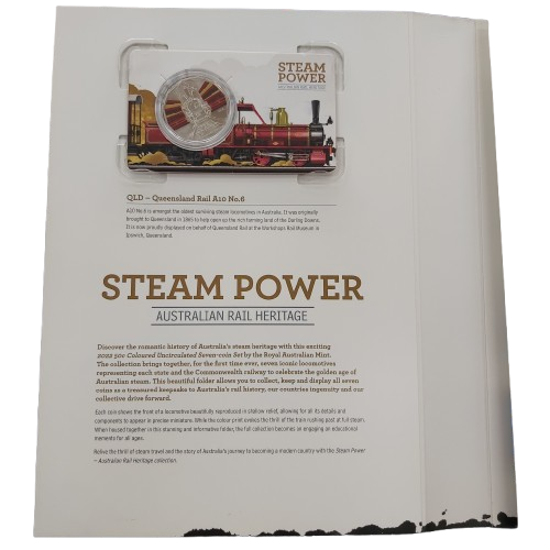 Steam Power Australian rail Heritage Coin Collection Complete Set