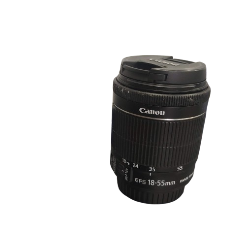 Canon Lens 18-55mm With Black Caps