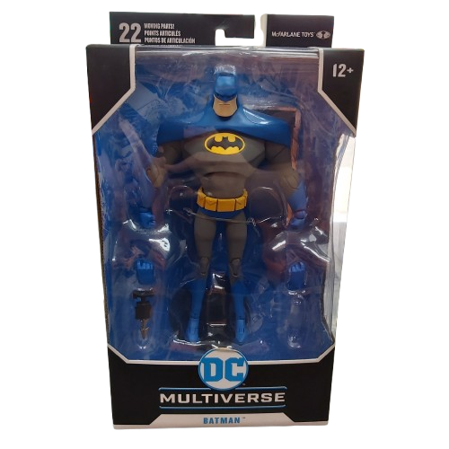McFarlane Toys DC Multiverse, Batman The Animated Series 7in Figurine, Batman, Blue/Gray Variant, Like New In Box (CP 1344791)