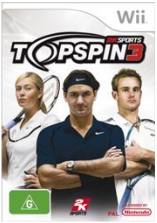 Top SPin 3 Wii Game Good Condition With Manual
