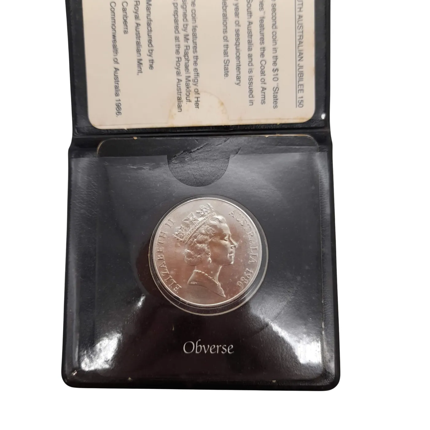 Royal Australian Mint 1986 $10 Uncirculated Coin In Black Case (WL 1385363)