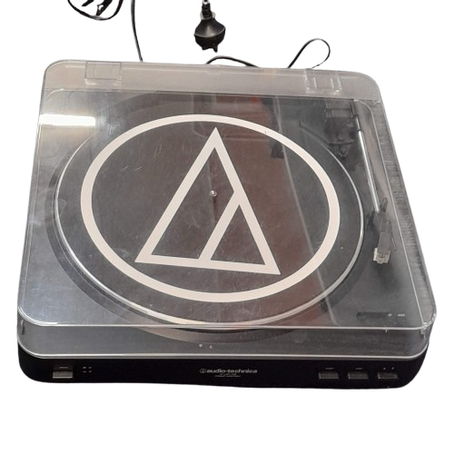 Audio-Technica AT-LP60BK Automatic Belt-Drive Turntable Record Player – Black ( GE )