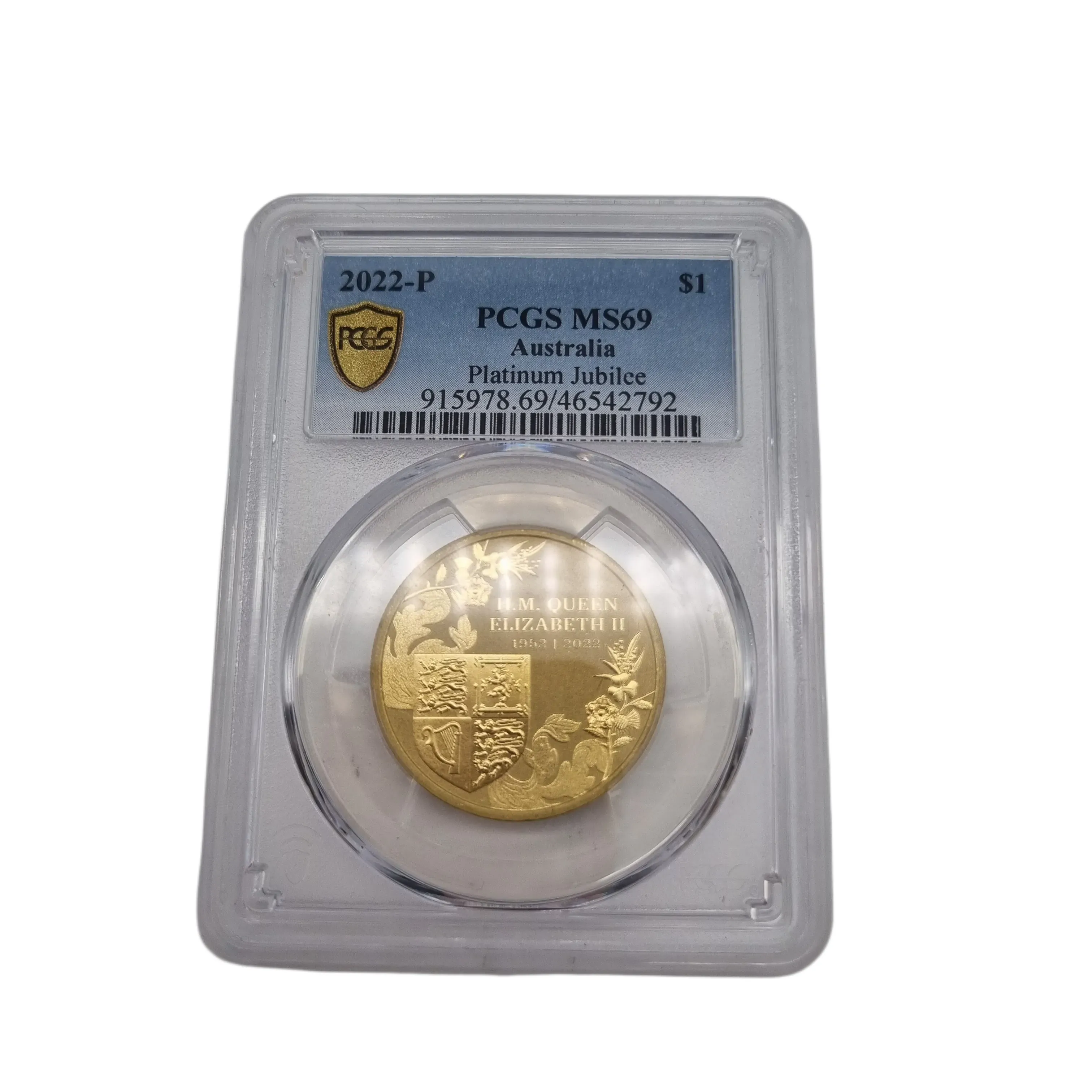 2022 $1 Elizabeth II Platinum Jubilee. PCGS MS69