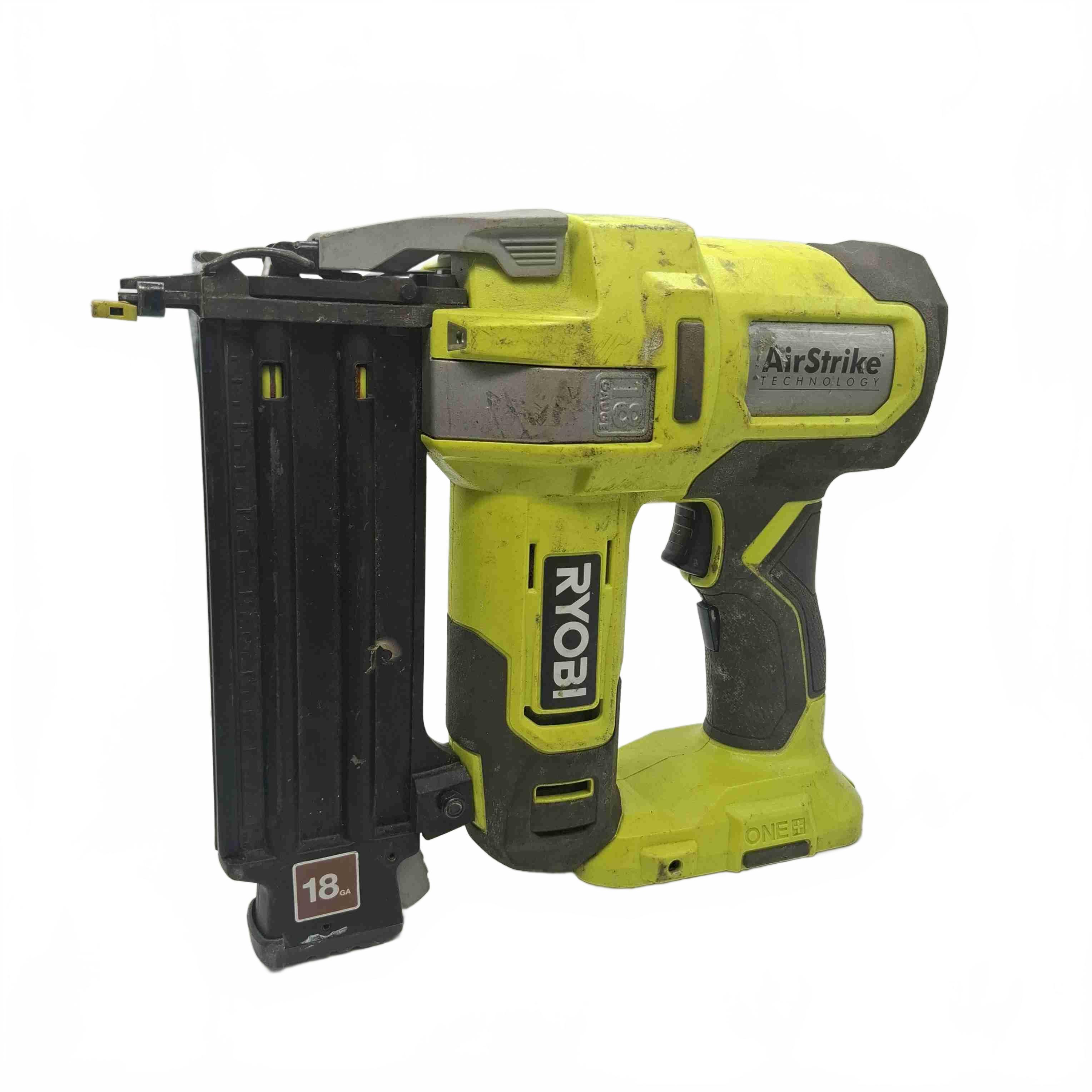 Ryobi 18V One+ 18 Gauge Cordless AirStrike Brad Nailer R18GN18 Green (WR 1432183)