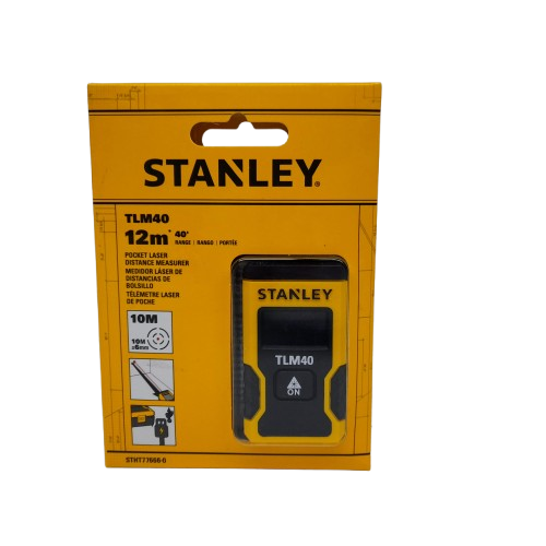 Stanley TLM40 Pocket Laser Distance Measurer Like New (JN)