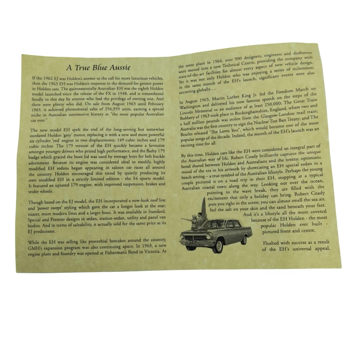 The Golden Years of Holden 1963 EH Coin (WL 1409189)