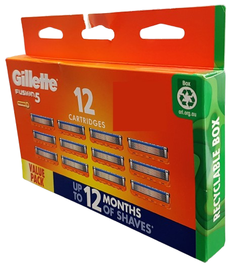 Gillette Fusion 5 12 Pack Razor Head Catridges Brand New