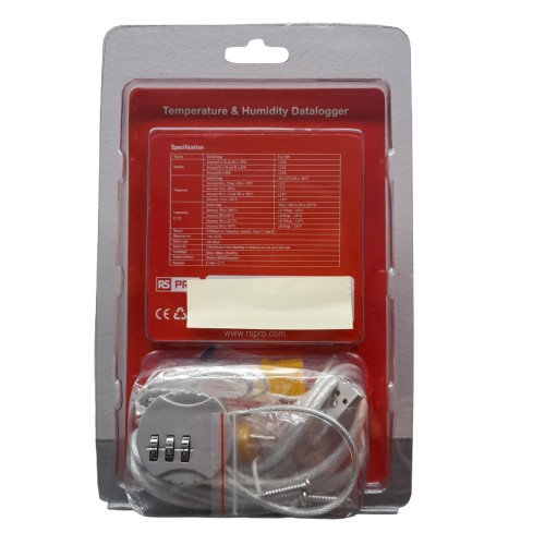 RS PRO RS-172TK Temperature & Humidity Data Logger, USB, 1 Input Channel(s) in Packet