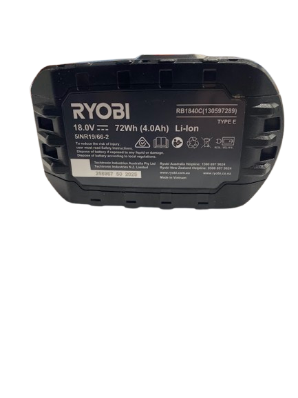 Ryobi RB1840C 18V 4.0Ah Lithium Battery (NG)