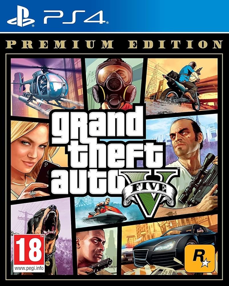 PS4 Game GTA 5 Premium Edition Broken Case (WR)