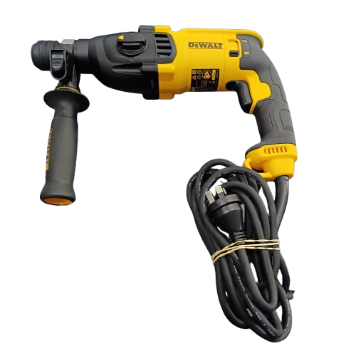 Dewalt Rotary Hammer Drill D25133-XE, Yellow, 240V, Excellent LIKE NEW Condition, With Depth Gauge, Handle + Hard Case (NA 1425107)