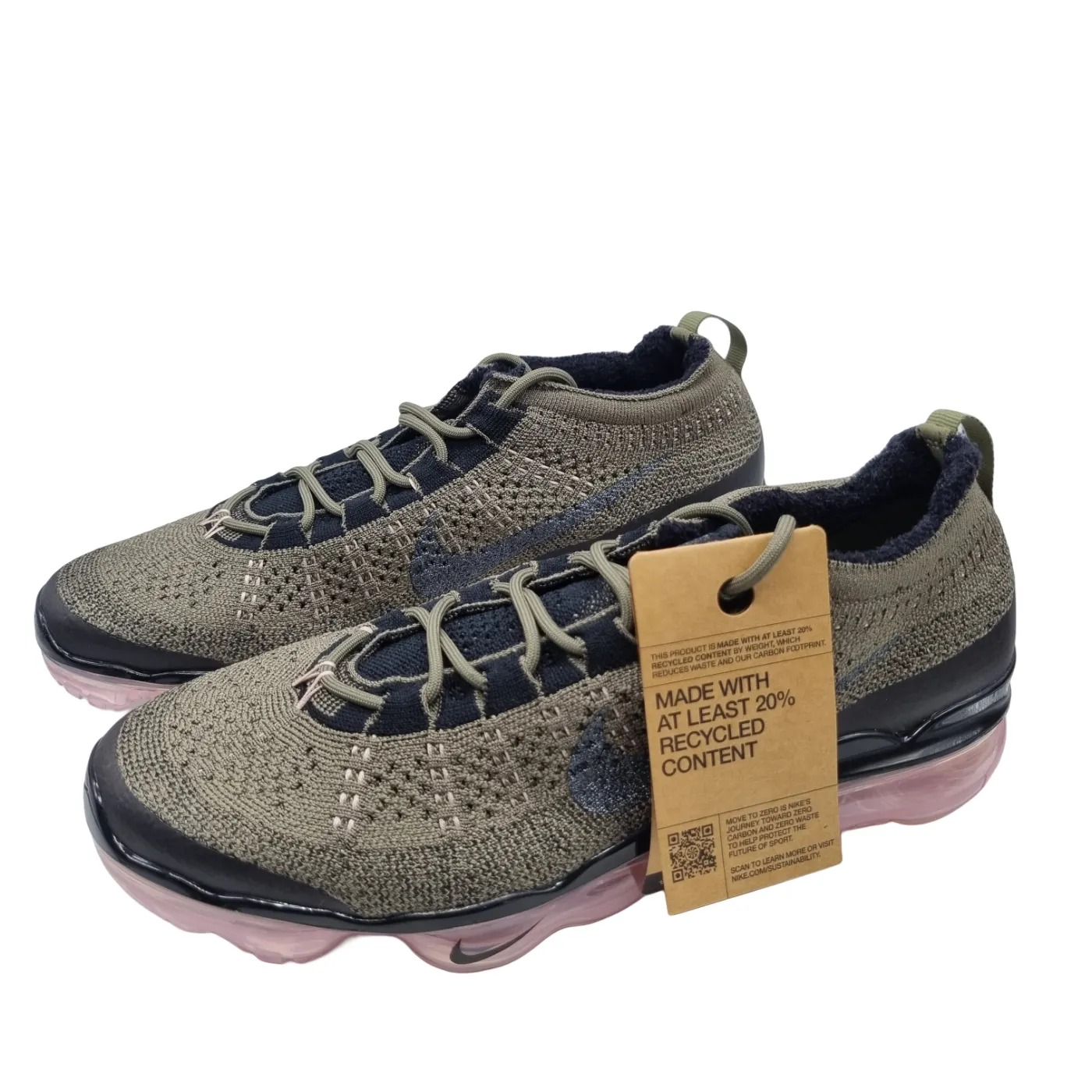Nike Air Vapormax 2023 Flyknit Medium Olive Black DV1678 200 Size: US 9 + Box (WR1414237)