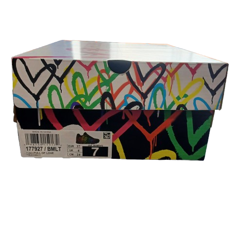 Skechers Uno Full Of Love Sneakers Size 7 Womens Black New with Tags in Box ( LE )