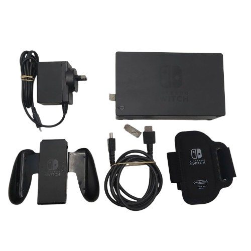 Nintendo Switch HAC-001(-01) Console with Dock, Charger, HDMI, Controller, and Grips