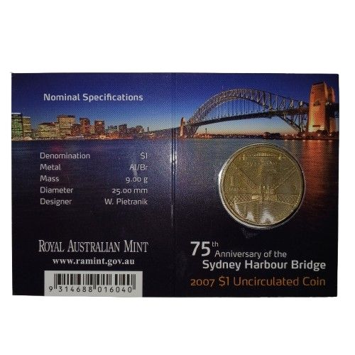 Sydney Harbour Bridge 2007 $1 Coin (C Mintmark) [CP]