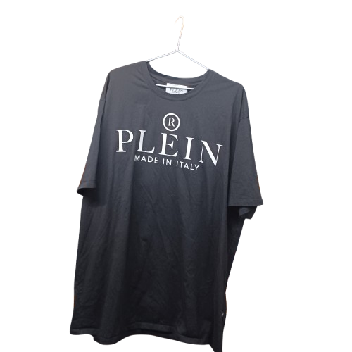 Philipp Plein Men’s T-Shirt, 5XL, Black, “Plein Made In Italy” Design On Front, Excellent Condition, With Box & Tags