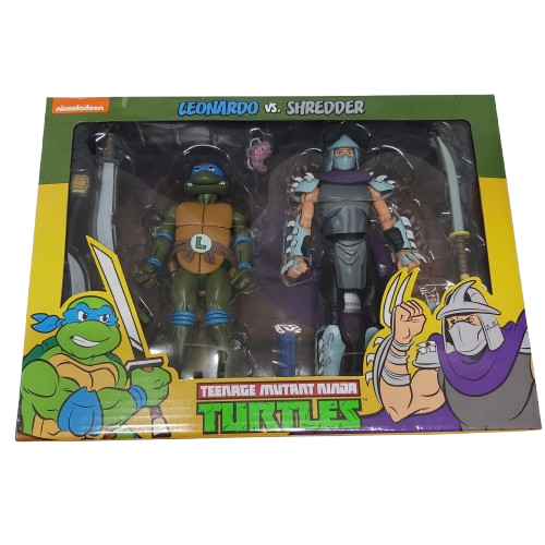 Nickelodeon Teenage Mutant Ninja Turtle Leonardo VS Shredder Figurine In Box