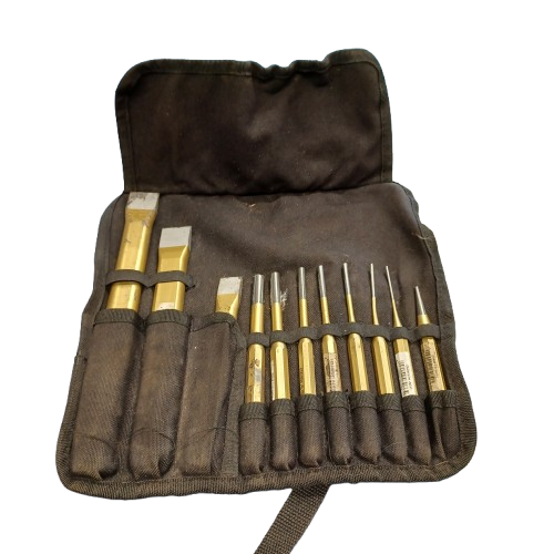 Rennsteig Chisel & Punch Tool Roll 11 Piece