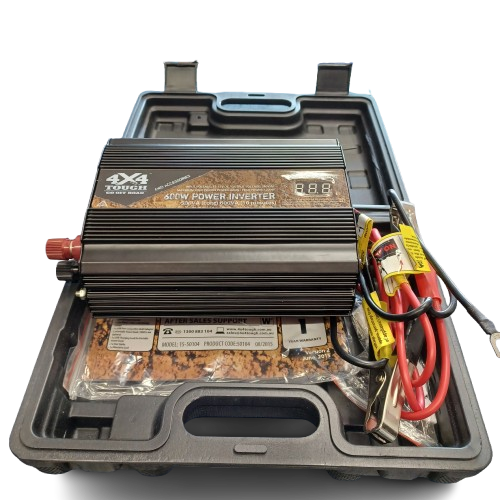 4X4 TOUGH 600W Power Inverter MD15-50104 Black (LE)