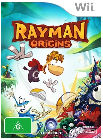 Rayman Origins Nintendo Wii Good Condition with Case and Manual (LN)