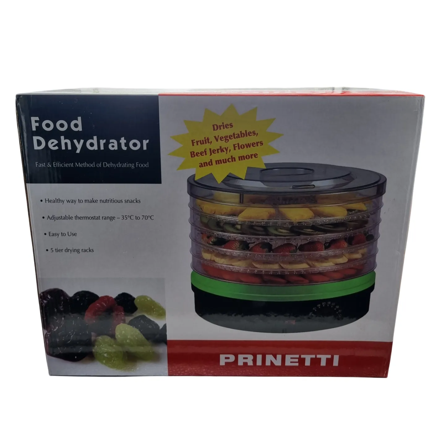 Prinetto Food Dehydrator BY1102 Black (WR 1398737)