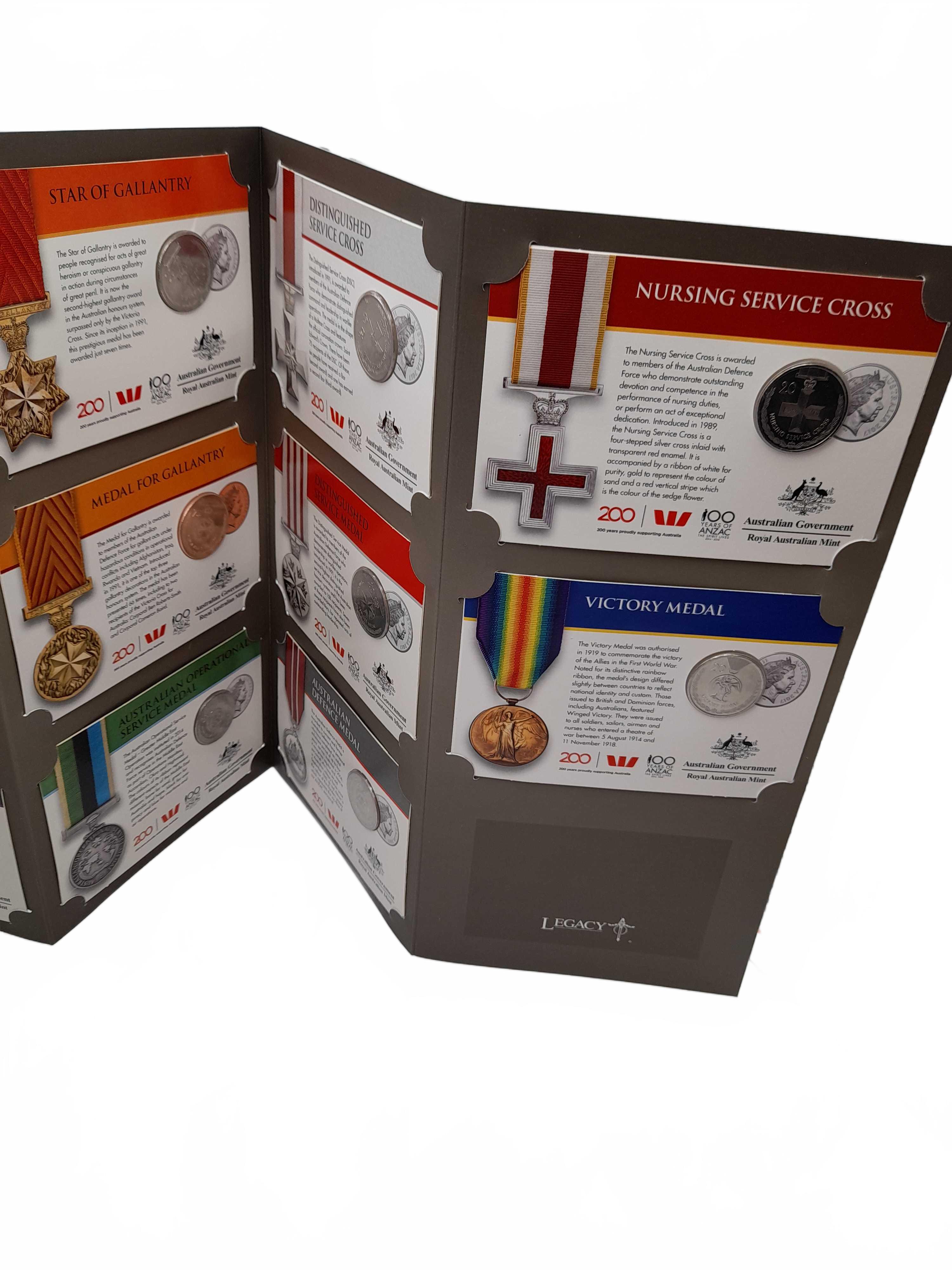 Official 2017 Coin Collection Legends Of The Anzacs Med Coins 17 Coins Immaculate Condition (WL1430116)