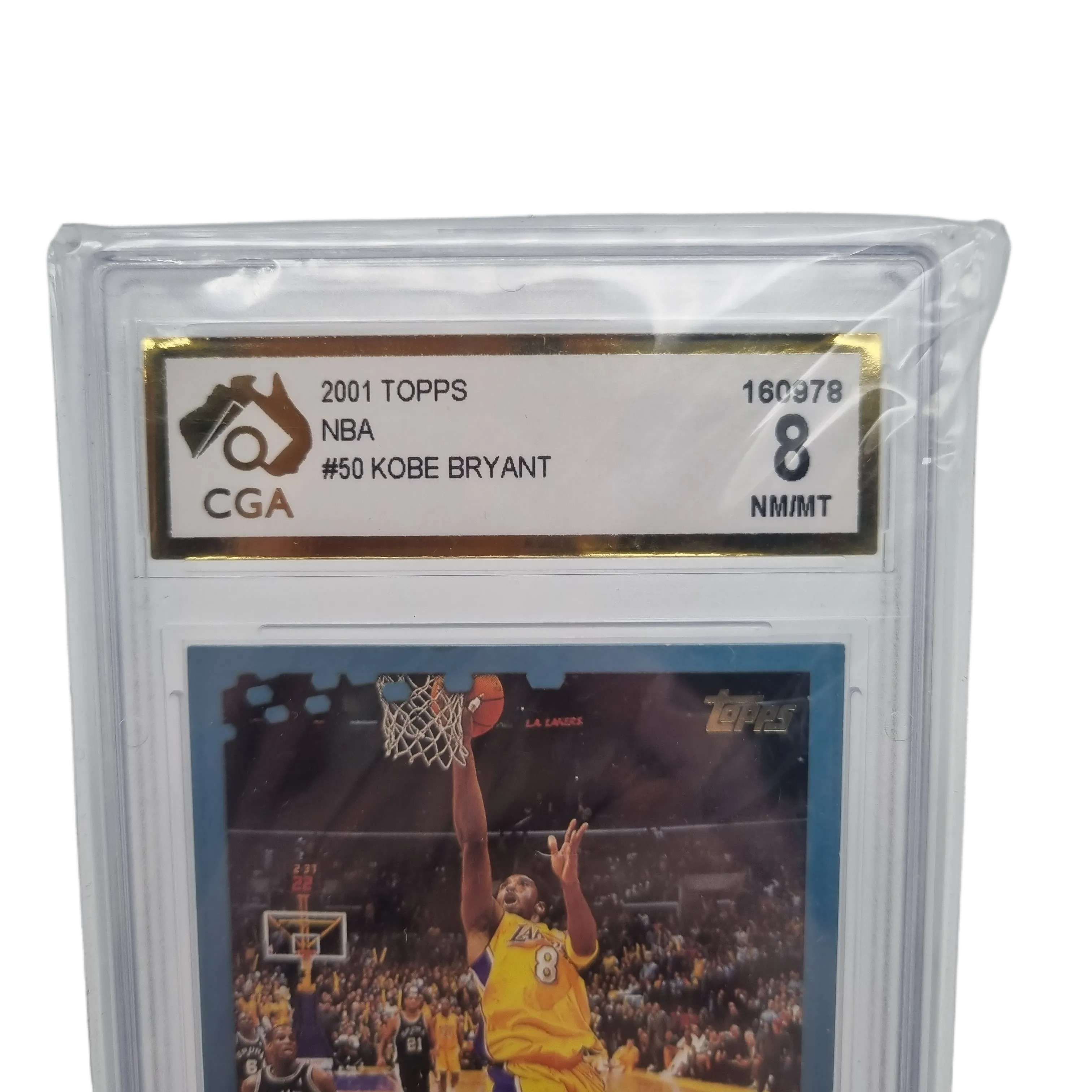 Kobe Bryant Topps Basketball Card #50 Graded CGA 8 NM/MT