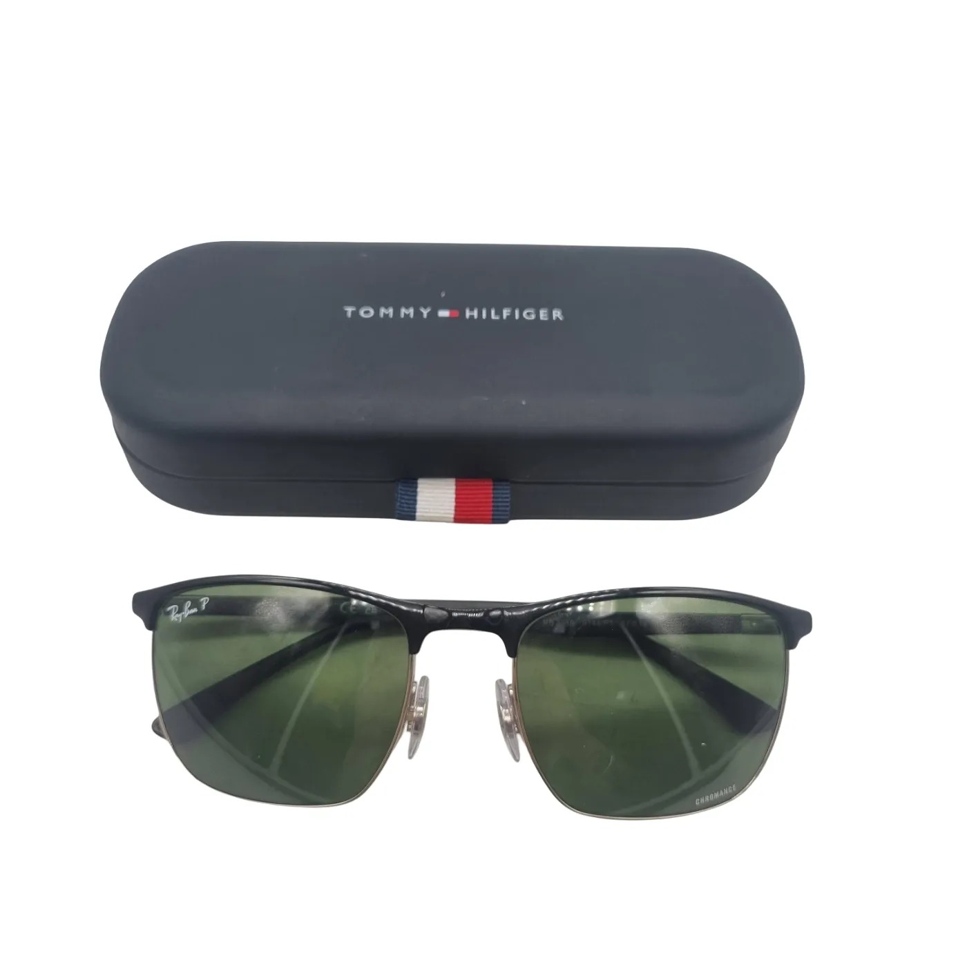 Ray-Ban RB3686 9144P1 57mm Polarized Sunglasses with Tommy Hilfiger Case (WR 140944)