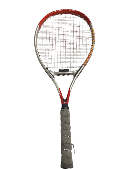 Wilson Titanium Tennis Racket Silver Red (NG)