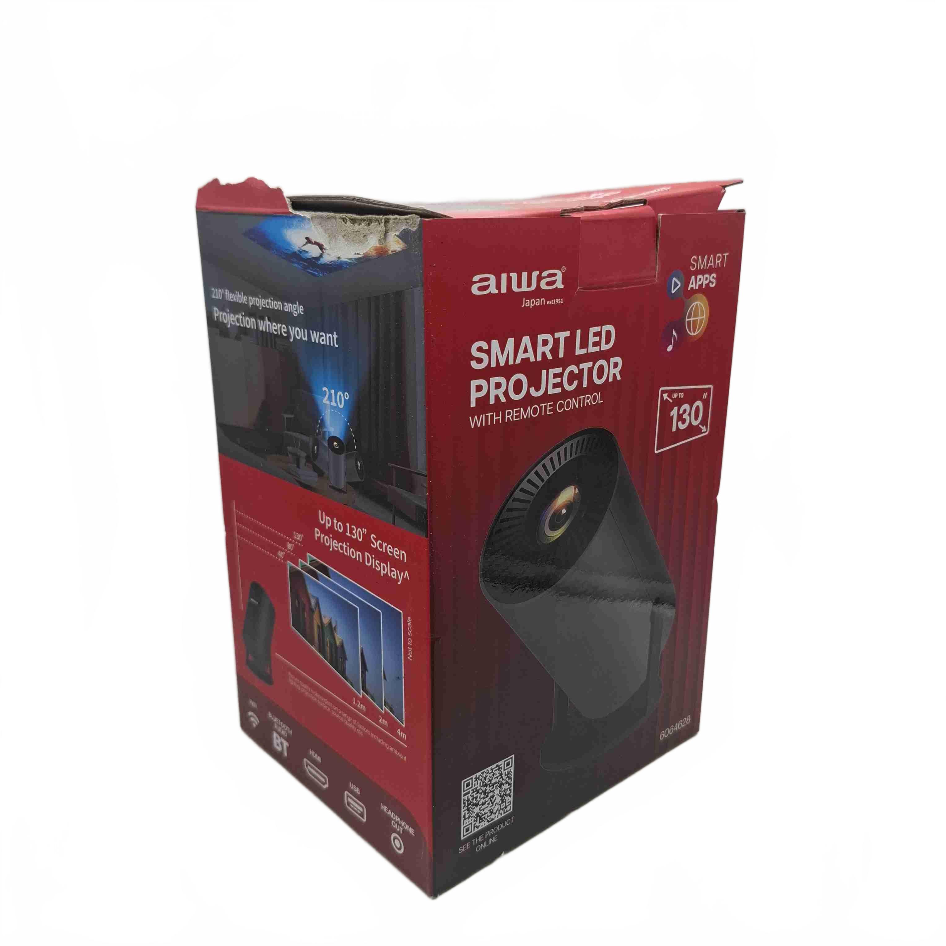 Aiwa Projector AWPL31CGS Black In Box With Power, Remote &Manual (WR 1432646)