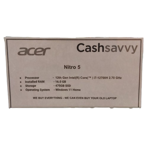 Acer Nitro 5 Gaming Laptop With Charger And Mouse