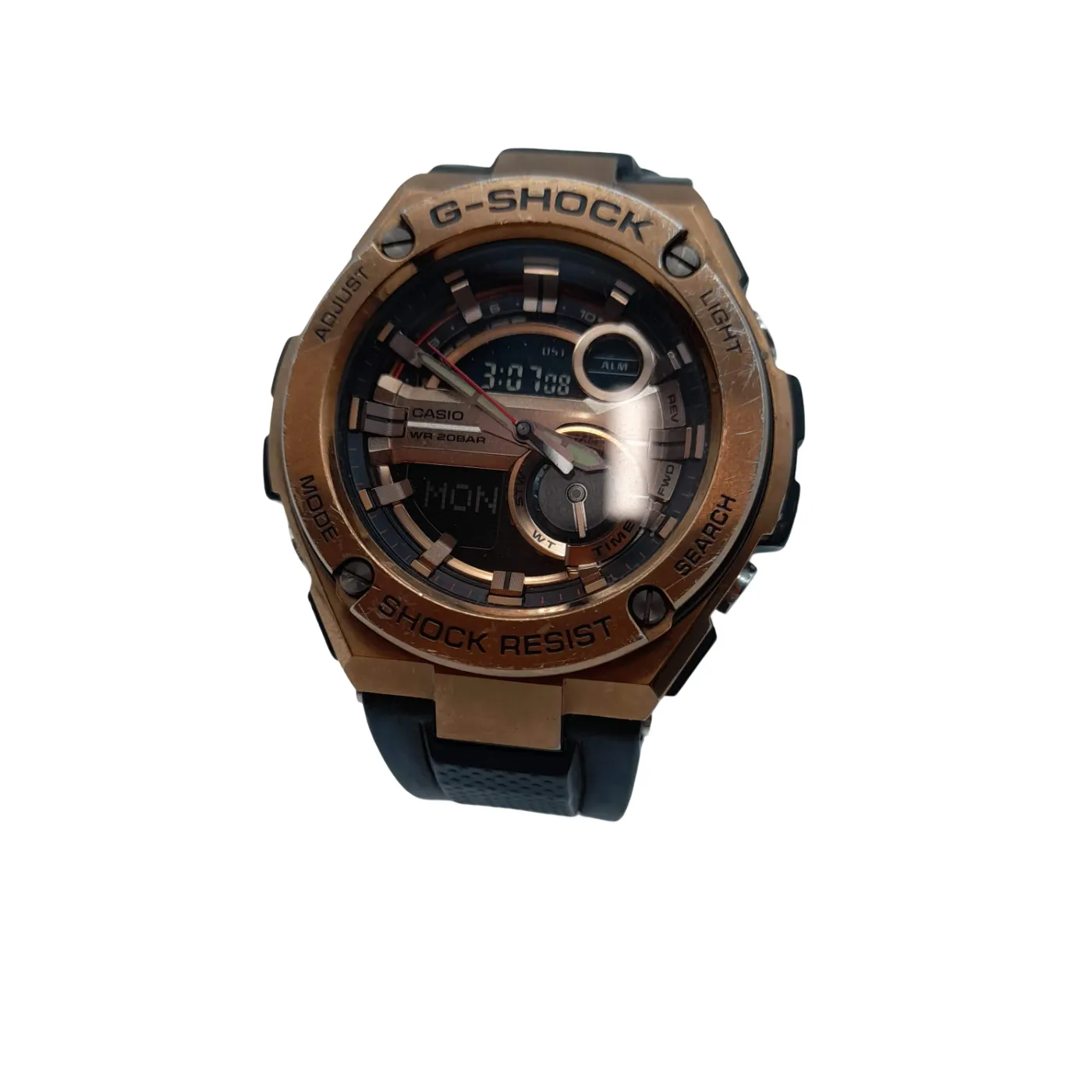 Casio G-Shock G-Steel GTS-210B Black and Gold Analogue Digital Watch (WL 1423410)